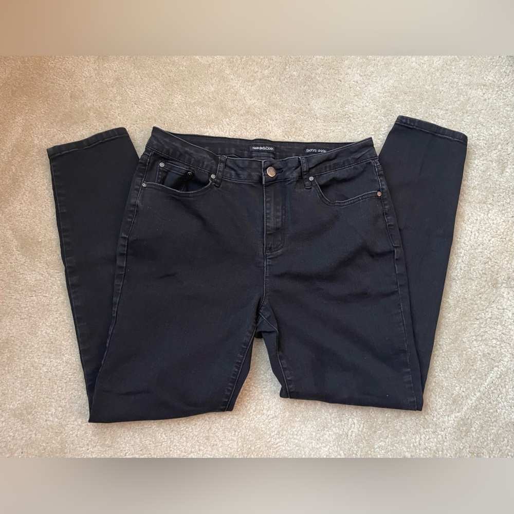 Needle & Cloth Black Jeans - Size: 14 - Stretch - Skinny Ankle
